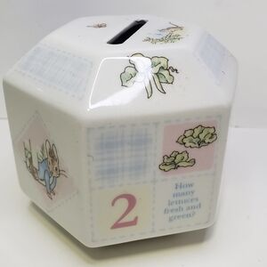 Wedgwood Peter Rabbit Bank by Frederick Warne and Co., Vintage 1997